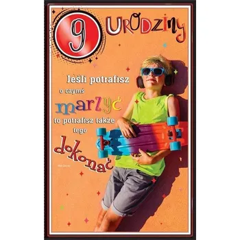 Přání k 9. narozeninám - poukázka, blahopřání