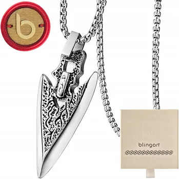 Náramek Náhrdelník s PŘÍVĚSKEM z ocel 316L Gungnir – kopí