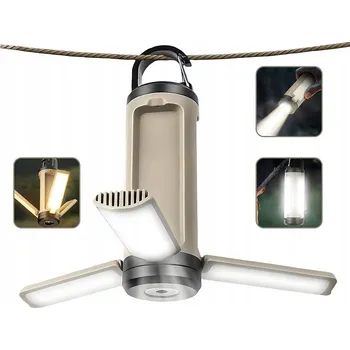 Svítilna 1200mAh kempingová SVÍTILNA Nastavitelná nouzová závěsná s 6 režimy jasu