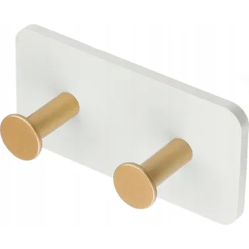 Držák na ručník DVOJITÝ BAMBUSOVÝ HÁČEK NA RUČNÍKY A OBLEČENÍ SAMOLEPICÍ 3M