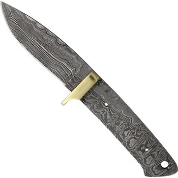 Bojový nůž Čepel nože pevná damašková pro výrobu střenek (Čepel nože pevná damašková pro výrobu střenek)