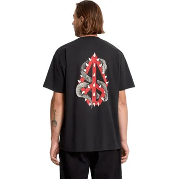 Pánské tričko Tričko Volcom Snake Peace LSE SST black S 2025 - Odesíláme do 24 hodin
