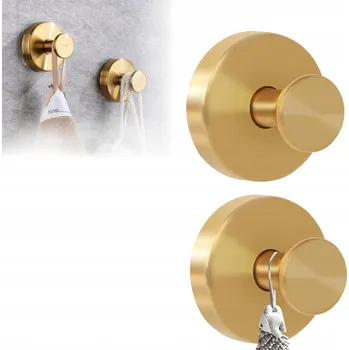 Věšák DRŽÁK / VĚŠÁK na ručník na zeď se SUPER SILNOU PŘÍSAVKOU na SKLO a OBKLADY, 2 ks