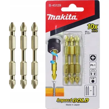 Bit MAKITA SADA BITŮ PH1 DVOJITÁ KONCOVKA 3 KS