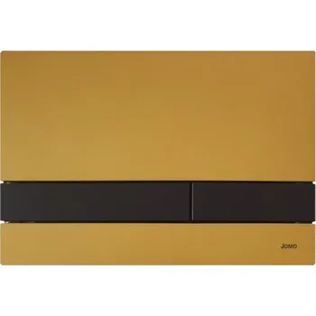 Splachovací tlačítko Tlačítko na WC JOMO EXCLUSIVE 2.0 zlaté matné / černé matné