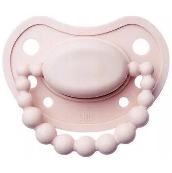 dudlíky Dudlík LUU Kids Velvet Blush pro správný vývoj zoubků 0-3 měsíce