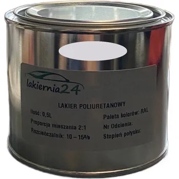 barva na kov Barva Průmyslová polyuretanová barva, polyuretanový lak polomatný 0,5l 2:1 RAL 7047