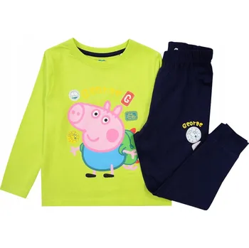 Chlapecké oblečení CHLAPECKÉ PYŽAMO BALVĚNÉ bavlna RUKÁVEM prasátko Pepa PIG GEORGE 116 D010ś