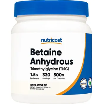Aminokyselina Nutricost Betaine Anhydrous (TMG) Powder (500 g)