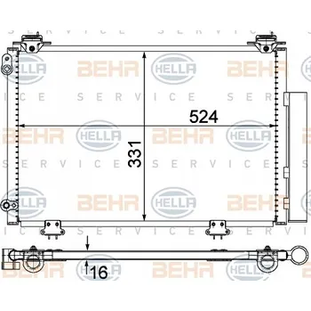 Výparník klimatizace Kondenzátor klimatizace 8FC 351 300-264 HELLA