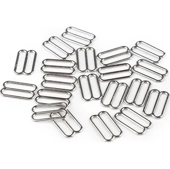 Posunovač na prádlo / motýlka šíře 15 mm kovový, barva nikl