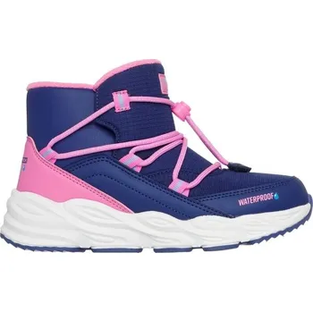 Dívčí zimní obuv Dětská zimní obuv Skechers TURBO TREAD 31 Tmavě modrá, Růžová, Bílá