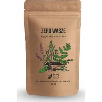 Osvěžovač vzduchu Granulát ZERO WASZE Neutralizátor zápachu do kočičích toalet ZERO WASZE Aktivní uhlí + bylinky 250g – účinný proti zápachu