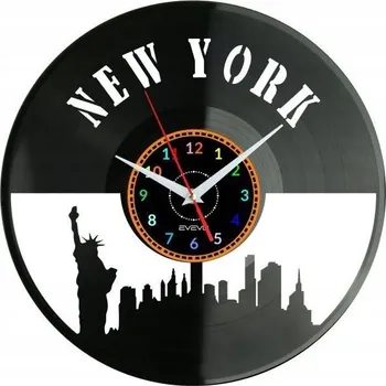 Hodiny New York Nástěnné Hodiny Vinylová Deska Moderní Dekorativní Uro