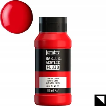 Vodová barva Barva Liquitex Basic Fluid 118 ml 292 Naphthol Crimson