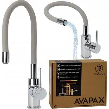 Vodovodní baterie Stojánková kuchyňská baterie Avapax LAPUR stříbrná