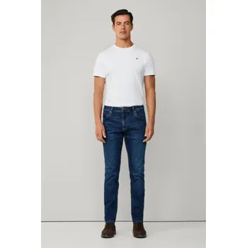 Pánské džíny DŽÍNY HACKETT LONDON POWERFLEX VNTGE WSH DENIM BLUE