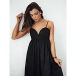 Midi šaty ELIENE Barva blankytná modř DSTREET EY2441 Barva: Černá, Velikost: S