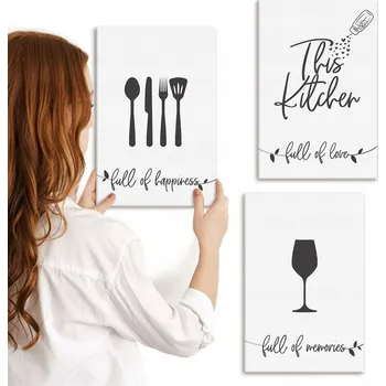 Obraz Sada obrazů na plátně s motivy kuchyňského náčiní 3x 20x30 cm