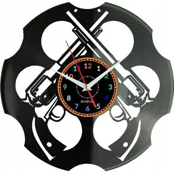 Hodiny Revolvery Zbraň Nástěnné Hodiny z Vinylové Desky Moderní Dekorativní Jako Dárek