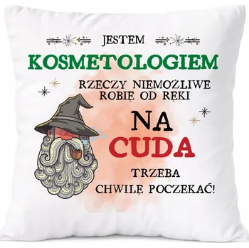 Obraz Dárek Polštář Aquarist s potiskem , bílý PoliDraw