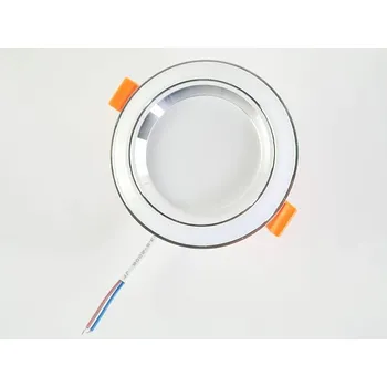 Podomítkové svítidlo, LED očko 5W 4000K stříbrné zdobení