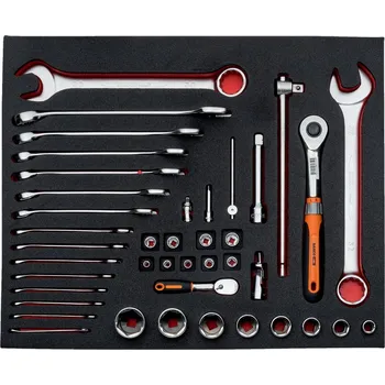 Vložka do vozíku na nářadí s příslušenstvím, 41 Ks nářadí, Bahco [FF1A5013]