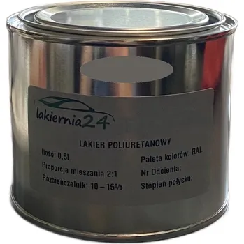 barva na kov Barva Polyuretanová průmyslová barva, polyuretanový polomatný lak 0,5l 2:1 RAL 7039