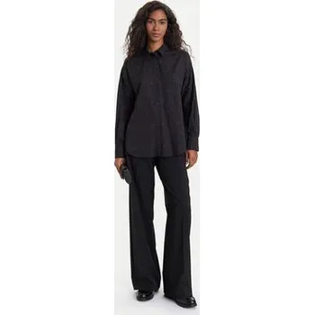 Dámská košile Vero Moda Košile Fanni 10337791 Černá Oversize M