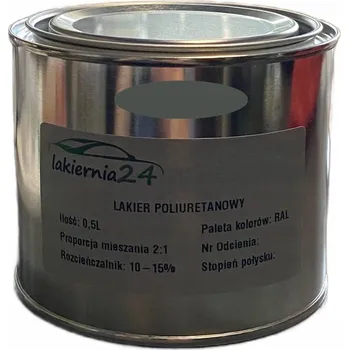 barva na kov Barva Průmyslová polyuretanová barva, polyuretanový lak polomat 0,5l 2:1 RAL 7010
