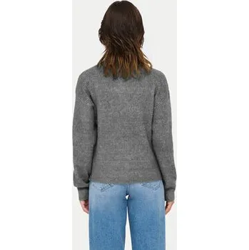 Dámský svetr ONLY Svetr Tokyo 15317865 Šedá Standard Fit L