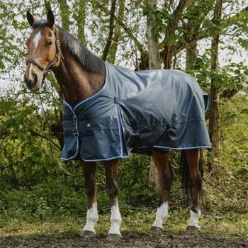 Deka pro koně Nepromokavá deka Riding World Eco AW 25/26, 220 g, 600D, modrá - vel. 125 cm
