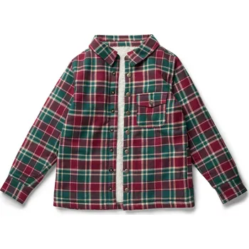 710402 - Tchibo - Dětská flanelová bunda - pro ženy - vel. 110/116 - barva: bílá/kostkovaný