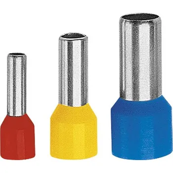 Kabelové oko IZOLOVANÁ MĚDĚNÁ KABELOVÁ KONCOVKA TULEJKA 0,5 L10mm - 100 ks ERKO TE 0