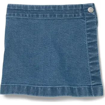 Dívčí oblečení 711384 - Tchibo - Dětská džínová kalhotová sukně - pro dívky - vel. 86/92 - barva: modrá