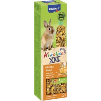 Pamlsky pro hlodavce Vitakraft Kräcker XXL pro králíky medové 2 ks