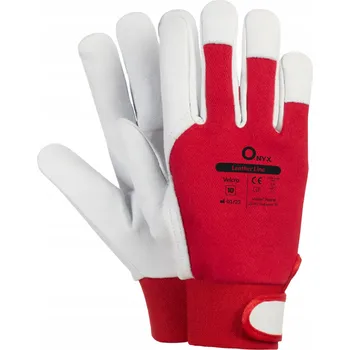 Pracovní rukavice Montérské rukavice na suchý zip z kozí kůže Velcro, velikost 8 - M, 1 pár