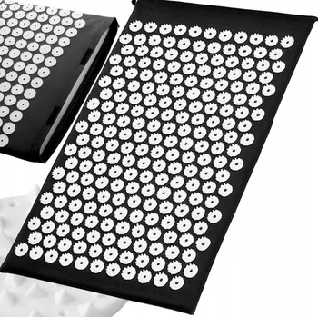 Akupresurní podložka Velká akupresurní podložka 61 x 40 cm černá + polštář