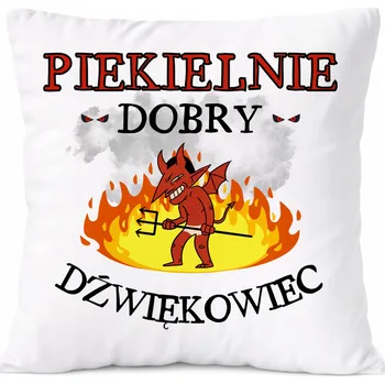 Polštář Dárek Polštář Economist s potiskem , bílý PoliDraw