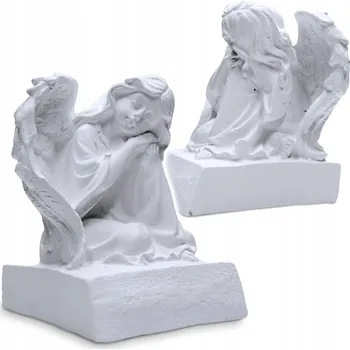 Obraz SPÍCÍ ANDÍLEK sádrová figurka SVATÉ PŘIJÍMÁNÍ dekorace DÁREK dárek bílý