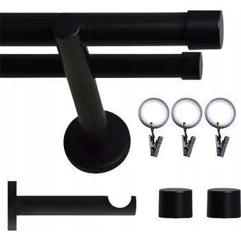 Garnýž VOPPI GARNÝŽ JEDNOŘADÁ LOFT S ŽABKAMI 19MM 180 CM BÍLÁ