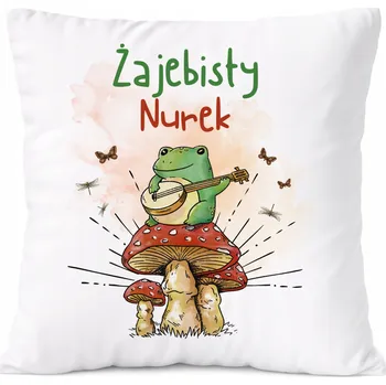 Obraz Dárek Polštář pro kadeřníky s potiskem , bílý PoliDraw