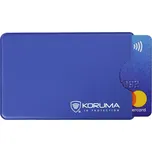 Plastové pouzdro RFID proti krádeži platební karty (modré) - KUK-108VBLUE