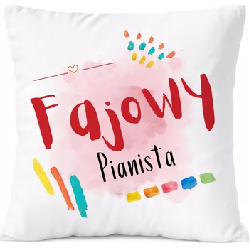 Obraz Polštář pro floristku jako Dárek s potiskem fotografie, bílý PoliDraw