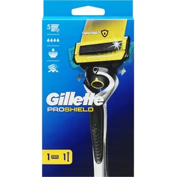 Holicí strojek GILLETTE FUSION 5 PROSHIELD HOLICÍ STROJEK Rukojeť + 1 NÁHRADNÍ HLAVICE Flexball