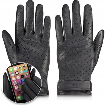 Rukavice Betlewski pětiprsté rukavice z pravé kůže, velikost S - muž