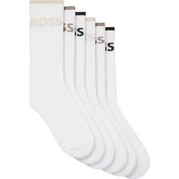 Pánská móda Ponožky BOSS QS Stripe 6P Socks - open miscellaneous Bílý (43-46)