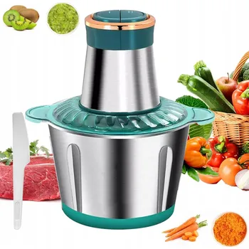 Kuchyňský mlýnek ELEKTRICKÝ KRÁJEČ NA MASO ZELENINY A MIXÉR NEREZOVÁ OCEL