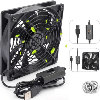 PC ventilátor 120 x 120 mm USB 5V Tichý Chladicí Ventilátor do PC