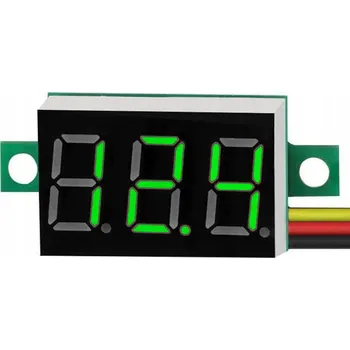 Měřič Elektroweb 0V-30V DC panelový měřič 0.36" červený